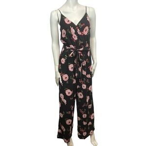 lily Morgan • floral jumpsuit with matching belt